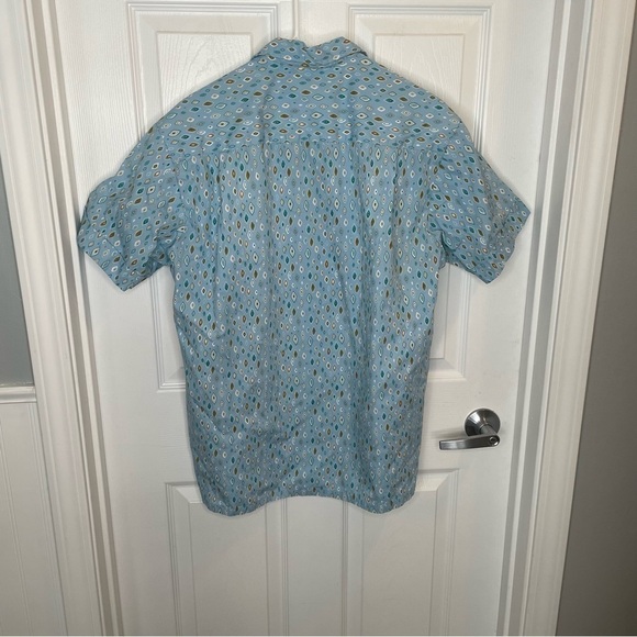 Kennington Ltd Retro Mid Century Modern Short Sleeve Shirt L - Picture 2 of 6